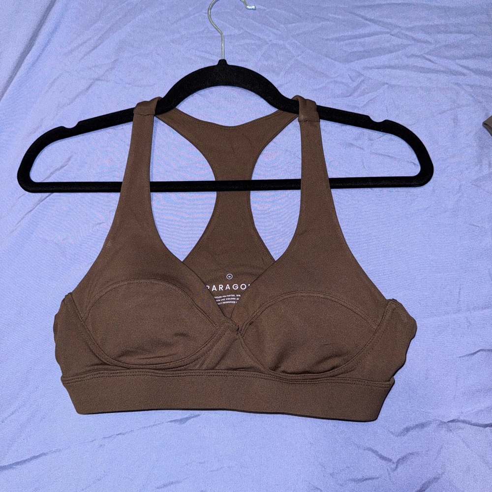 Paragon Fitwear Brown Racerback Sports Bra